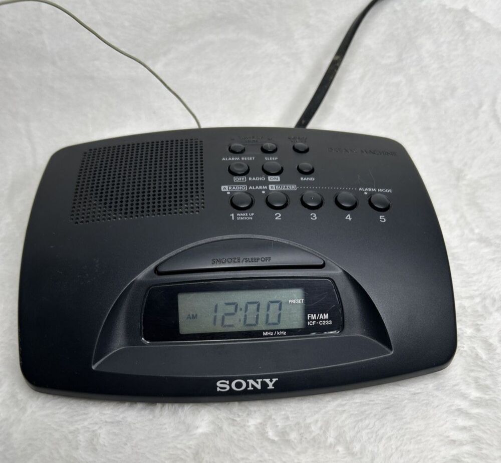 SONY Clock Radio ICF C233 Dream Machine FM AM - Working